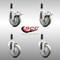 Service Caster 4 Inch 316SS Gray Poly Swivel 3/4 Inch Expanding Stem Caster Lock Brake, 2PK SCC-SS316TTLEX20S414-PPUB-2-S-2-34 - alternate 3